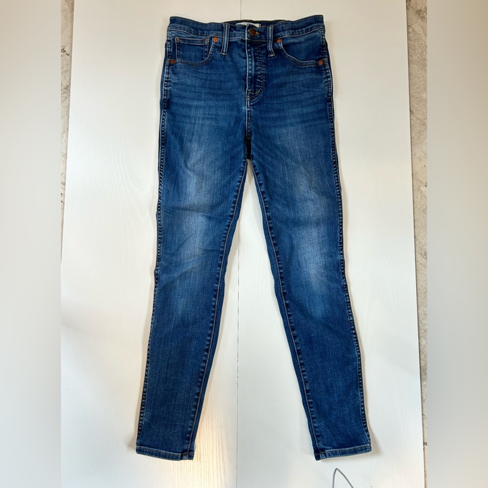Madewell 10” High-Rise Skinny Jeans Size 28 Blue Denim Stretch